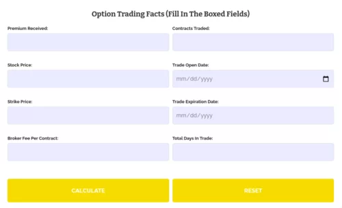 Option Strategies Insider Short Put Calculator